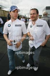 23.06.2006 Montreal, Canada,  Nick Heidfeld (GER), BMW Sauber F1 Team and Jacques Villeneuve (CDN), BMW Sauber F1 Team - Formula 1 World Championship, Rd 9, Canadian Grand Prix, Friday