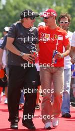 25.06.2006 Montreal, Canada,  Kimi Raikkonen (FIN), Räikkönen, McLaren Mercedes with Michael Schumacher (GER), Scuderia Ferrari - Formula 1 World Championship, Rd 9, Canadian Grand Prix, Sunday