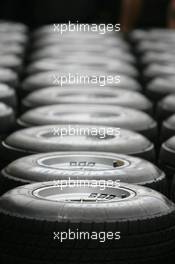 22.06.2006 Montreal, Canada,  Michelin tyres in the paddock - Formula 1 World Championship, Rd 9, Canadian Grand Prix, Thursday