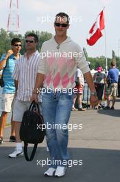 22.06.2006 Montreal, Canada,  Michael Schumacher (GER), Scuderia Ferrari arrives at the circuit - Formula 1 World Championship, Rd 9, Canadian Grand Prix, Thursday