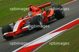 29.09.2006 Shanghai, China,  Tiago Monteiro (POR), Spyker MF1 Racing, Toyota M16 - Formula 1 World Championship, Rd 16, Chinese Grand Prix, Friday Practice