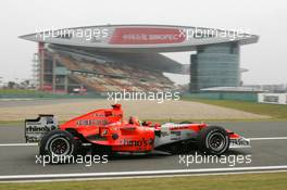 29.09.2006 Shanghai, China,  Tiago Monteiro (POR), Spyker M F1 Team - Formula 1 World Championship, Rd 16, Chinese Grand Prix, Friday Practice
