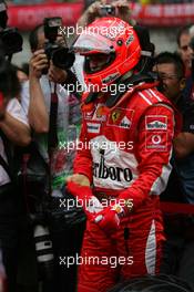 01.10.2006 Shanghai, China,  Michael Schumacher (GER), Scuderia Ferrari - Formula 1 World Championship, Rd 16, Chinese Grand Prix, Sunday Pre-Race Grid