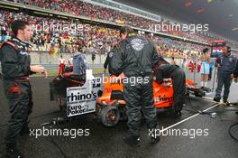 01.10.2006 Shanghai, China,  Spyker MF1 Racing M16 - Formula 1 World Championship, Rd 16, Chinese Grand Prix, Sunday Pre-Race Grid