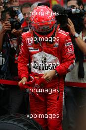 01.10.2006 Shanghai, China,  Michael Schumacher (GER), Scuderia Ferrari - Formula 1 World Championship, Rd 16, Chinese Grand Prix, Sunday Pre-Race Grid