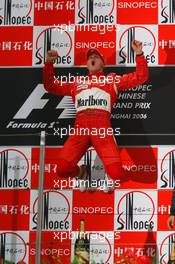 01.10.2006 Shanghai, China,  Winner, 1st place, Michael Schumacher (GER), Scuderia Ferrari - Formula 1 World Championship, Rd 16, Chinese Grand Prix, Sunday Podium
