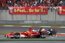 01.10.2006 Shanghai, China,  Felipe Massa (BRA), Scuderia Ferrari, 248 F1, Jenson Button (GBR), Honda Racing F1 Team, RA106 - Formula 1 World Championship, Rd 16, Chinese Grand Prix, Sunday Race