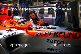 30.09.2006 Shanghai, China,  Tiago Monteiro (POR), Spyker MF1 Racing, Toyota M16 - Formula 1 World Championship, Rd 16, Chinese Grand Prix, Saturday Practice