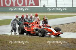 30.09.2006 Shanghai, China,  Tiago Monteiro (POR), Spyker M F1 Team - Formula 1 World Championship, Rd 16, Chinese Grand Prix, Saturday Qualifying