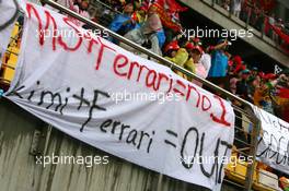 01.10.2006 Shanghai, China,  A banner in the grandstand - Formula 1 World Championship, Rd 16, Chinese Grand Prix, Sunday