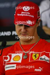 28.09.2006 Shanghai, China,  Michael Schumacher (GER), Scuderia Ferrari - Formula 1 World Championship, Rd 16, Chinese Grand Prix, Thursday