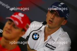 28.09.2006 Shanghai, China,  Robert Kubica (POL),  BMW Sauber F1 Team - Formula 1 World Championship, Rd 16, Chinese Grand Prix, Thursday Press Conference