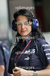 12.05.2006 Granollers, Spain,  Silvia Hoffer (ITA), Williams F1 Team, Press Officer - Formula 1 World Championship, Rd 6, Spanish Grand Prix, Friday Practice