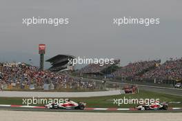 14.05.2006 Granollers, Spain,  Jarno Trulli (ITA), Toyota Racing & Ralf Schumacher (GER), Toyota Racing - Formula 1 World Championship, Rd 6, Spanish Grand Prix, Sunday Race