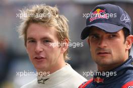 13.05.2006 Granollers, Spain,  Scott Speed (USA), Scuderia Toro Rosso  & Vitantonio Liuzzi (ITA), Scuderia Toro Rosso - Formula 1 World Championship, Rd 6, Spanish Grand Prix, Saturday Practice