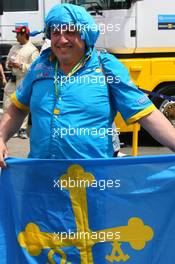 13.05.2006 Granollers, Spain,  A Renault Fan - Formula 1 World Championship, Rd 6, Spanish Grand Prix, Saturday
