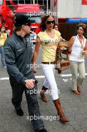 13.05.2006 Granollers, Spain,  Kimi Raikkonen (FIN), Räikkönen, McLaren Mercedes, Jennie Räikkönen (FIN, Jenny, Dahlmann, Model), Wife of Kimi Räikkönen - Formula 1 World Championship, Rd 6, Spanish Grand Prix, Saturday