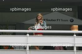 13.05.2006 Granollers, Spain,  A girl in the BMW-Sauber F1 team motorhome - Formula 1 World Championship, Rd 6, Spanish Grand Prix, Saturday