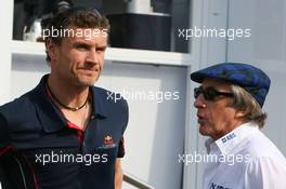 14.05.2006 Granollers, Spain,  David Coulthard (GBR), Red Bull Racing & Sir Jackie Stewart of the Royal Bank of Scotland - Formula 1 World Championship, Rd 6, Spanish Grand Prix, Sunday