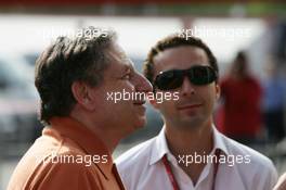 11.05.2006 Granolles, Spain,  Jean Todt (FRA), Scuderia Ferrari, Teamchief, General Manager, Team Principal with his son Nicolas Todt - Formula 1 World Championship, Rd 6, Spanish Grand Prix, Thursday