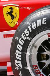11.05.2006 Granolles, Spain,  Scuderia Ferrari & Bridgestone tyre - Formula 1 World Championship, Rd 6, Spanish Grand Prix, Thursday