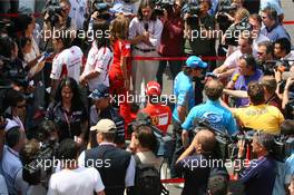 11.05.2006 Granolles, Spain,  Formula 1 Drivers talk with the Media - Formula 1 World Championship, Rd 6, Spanish Grand Prix, Thursday