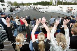 04.05.2006 Nürburg, Germany,  Nick Heidfeld (GER), BMW Sauber F1 Team - Formula 1 World Championship, Rd 5, European Grand Prix, Thursday, BMW Pit Lane Theme Park