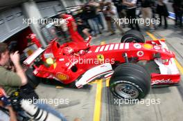 05.05.2006 Nürburg, Germany, Michael Schumacher (GER), Scuderia Ferrari, F2006 - Formula 1 World Championship, Rd 5, European Grand Prix, Friday Practice