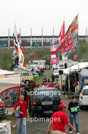 05.05.2006 Nürburg, Germany,  Campside, camping ground, tent - Formula 1 World Championship, Rd 5, European Grand Prix, Friday