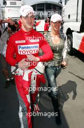 07.05.2006 Nürburg, Germany,  Ralf Schumacher (GER), Toyota Racing and Cora Schumacher (GER), Wife of Ralf Schumacher - Formula 1 World Championship, Rd 5, European Grand Prix, Sunday Pre-Race Grid