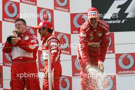 07.05.2006 Nürburg, Germany,  Michael Schumacher (GER), Scuderia Ferrari - Formula 1 World Championship, Rd 5, European Grand Prix, Sunday Podium