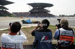 07.05.2006 Nürburg, Germany,  Fernando Alonso (ESP), Renault F1 Team, in the new R26 - Formula 1 World Championship, Rd 5, European Grand Prix, Sunday Race