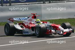 06.05.2006 Nürburg, Germany,  Ralf Schumacher (GER), Toyota Racing, TF106 spun during the qualifying - Formula 1 World Championship, Rd 5, European Grand Prix, Saturday Qualifying