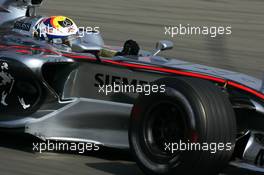 06.05.2006 Nürburg, Germany,  Juan-Pablo Montoya (COL), McLaren Mercedes MP4-21 - Formula 1 World Championship, Rd 5, European Grand Prix, Saturday Practice
