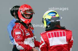 06.05.2006 Nürburg, Germany,  Michael Schumacher (GER), Scuderia Ferrari and Felipe Massa (BRA), Scuderia Ferrari - Formula 1 World Championship, Rd 5, European Grand Prix, Saturday Qualifying