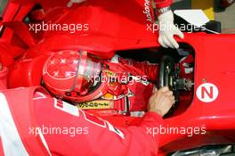 06.05.2006 Nürburg, Germany,  Michael Schumacher (GER), Scuderia Ferrari, F2006 in the cockpit - Formula 1 World Championship, Rd 5, European Grand Prix, Saturday Practice
