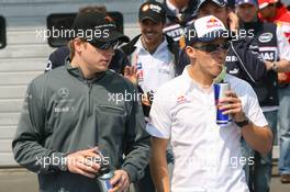 07.05.2006 Nürburg, Germany,  Nick Heidfeld (GER), BMW Sauber F1 Team and Christian Klien (AUT), Red Bull Racing - Formula 1 World Championship, Rd 5, European Grand Prix, Sunday