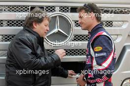 07.05.2006 Nürburg, Germany,  Norbert Haug (GER), Mercedes, Motorsport chief and David Coulthard (GBR), Red Bull Racing - Formula 1 World Championship, Rd 5, European Grand Prix, Sunday
