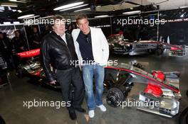 07.05.2006 Nürburg, Germany,  Lucas Pdolski and Norbert Haug (GER), Mercedes, Motorsport chief - Formula 1 World Championship, Rd 5, European Grand Prix, Sunday
