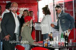 07.05.2006 Nürburg, Germany,  Rolf Schumacher, Corina Schumacher (GER), Corinna, Wife of Michael Schumacher Barbara Stahl and Michael Schumacher (GER), Scuderia Ferrari - Formula 1 World Championship, Rd 5, European Grand Prix, Sunday