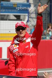 07.05.2006 Nürburg, Germany,  Michael Schumacher (GER), Scuderia Ferrari at the drivers parade - Formula 1 World Championship, Rd 5, European Grand Prix, Sunday