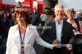 07.05.2006 Nürburg, Germany,  Rolf Schumacher and Barbara Stahl - Formula 1 World Championship, Rd 5, European Grand Prix, Sunday