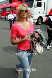 04.05.2006 Nürburg, Germany,  Franziska van Almsick - Formula 1 World Championship, Rd 5, European Grand Prix, Thursday