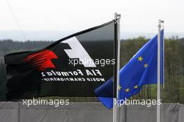 04.05.2006 Nürburg, Germany,  Flags - Formula 1 World Championship, Rd 5, European Grand Prix, Thursday