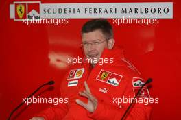 24.01.2006 Mugello, Italy,  Ross Brawn (GBR), Scuderia Ferrari, Technical Director - Scuderia Ferrari 248 F1 Launch