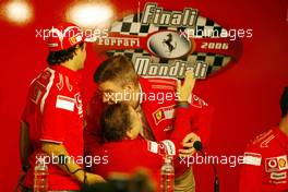 29.10.2006 Monza, Italy, Scuderia Ferrari Press Conference, Felipe Massa (BRA), Scuderia Ferrari, Ross Brawn (GBR), Scuderia Ferrari, Technical Director and Jean Todt (FRA), Scuderia Ferrari, Teamchief, General Manager, Team Principal - Ferrari World Finals, Monza
