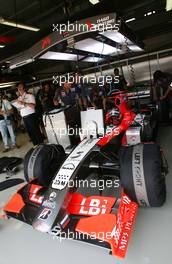 14.07.2006 Magny Cours, France,  Tiago Monteiro (POR), Midland MF1 Racing, Toyota M16 - Formula 1 World Championship, Rd 11, French Grand Prix, Friday Practice