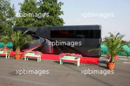 14.07.2006 Magny Cours, France,  The motorhome of Bernie Ecclestone - Formula 1 World Championship, Rd 11, French Grand Prix, Friday