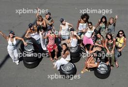 14.07.2006 Magny Cours, France,  Girls in the paddock - Formula 1 World Championship, Rd 11, French Grand Prix, Friday