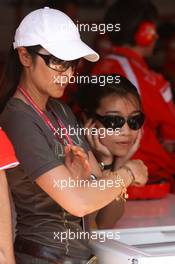 14.07.2006 Magny Cours, France,  Michelle Yeoh (MLY, ex. James Bond girl, actor) Girlfriend of Jean Todt - Formula 1 World Championship, Rd 11, French Grand Prix, Friday